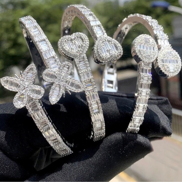 Iced out bangles - Picture 1 of 3
